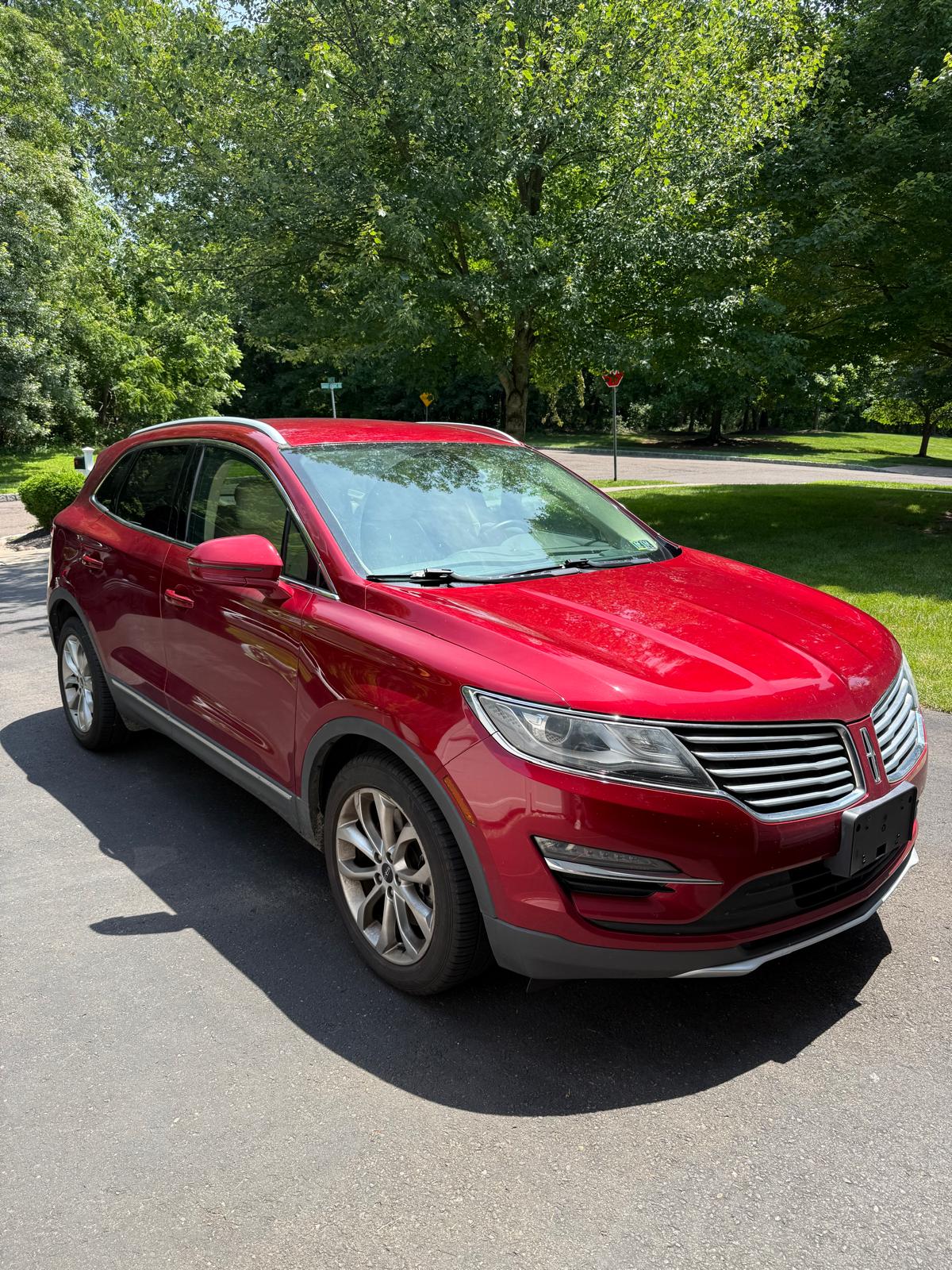 Detailed red Lincoln MKC SUV